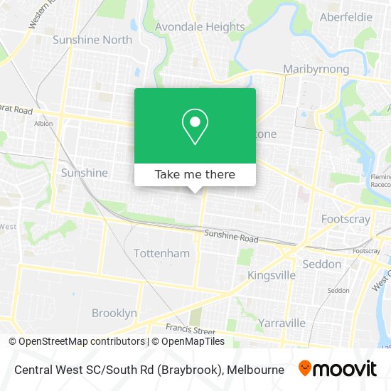 Central West SC / South Rd (Braybrook) map