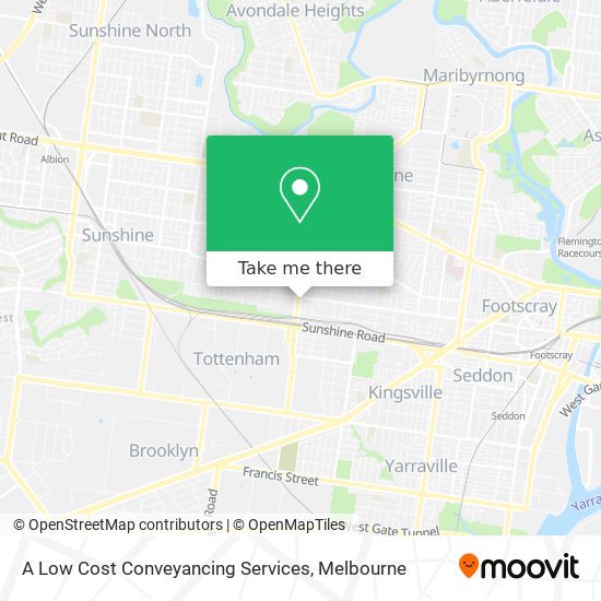 A Low Cost Conveyancing Services map