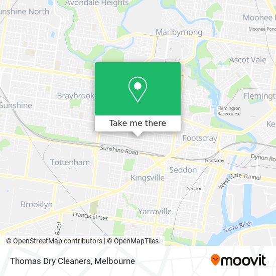 Mapa Thomas Dry Cleaners