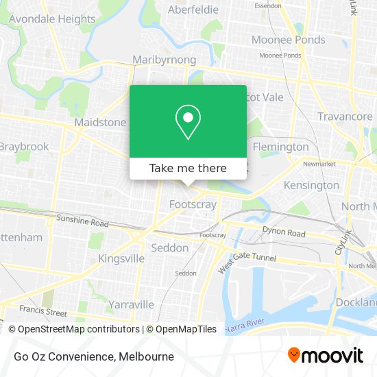 Mapa Go Oz Convenience
