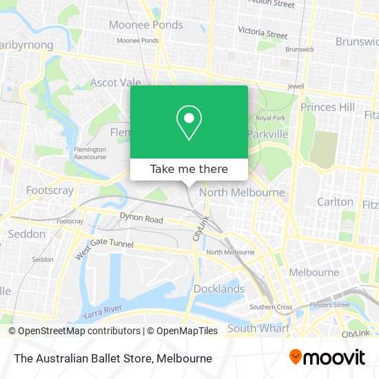 The Australian Ballet Store map
