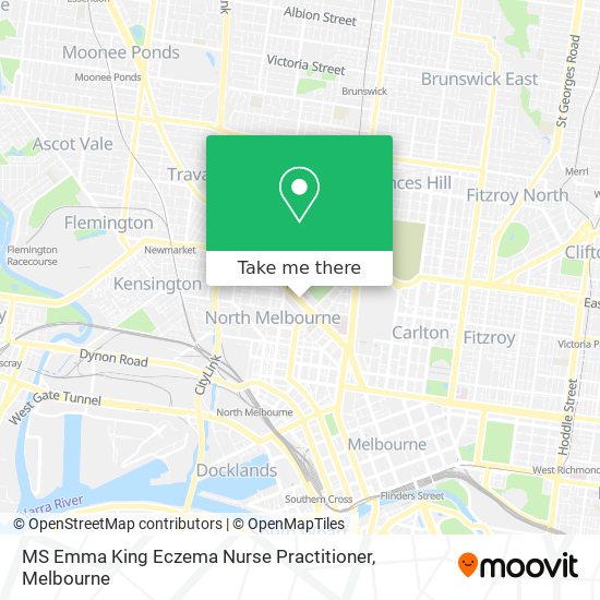 MS Emma King Eczema Nurse Practitioner map