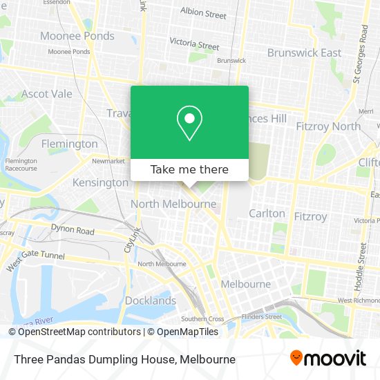 Three Pandas Dumpling House map