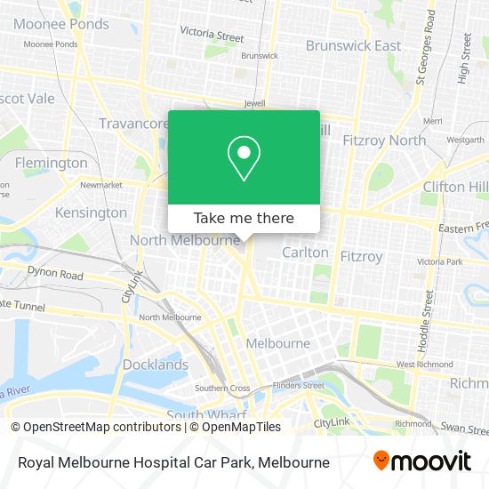 Mapa Royal Melbourne Hospital Car Park