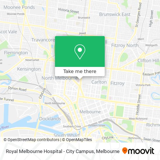 Mapa Royal Melbourne Hospital - City Campus