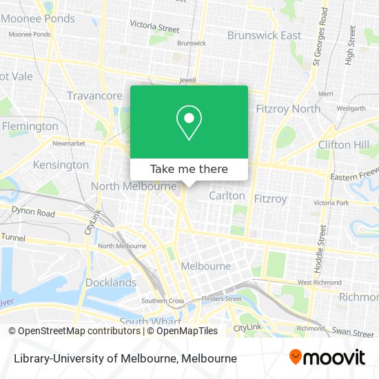 Library-University of Melbourne map