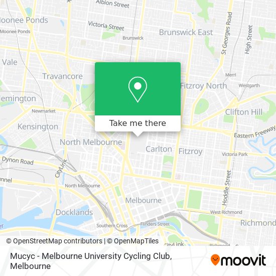 Mucyc - Melbourne University Cycling Club map