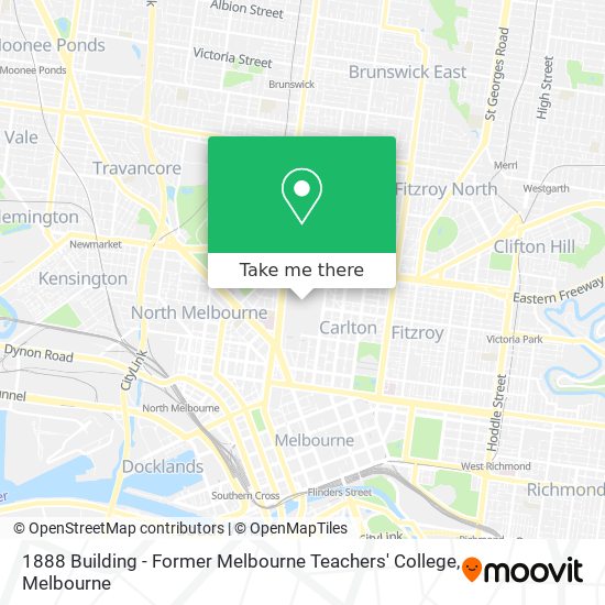 1888 Building - Former Melbourne Teachers' College map