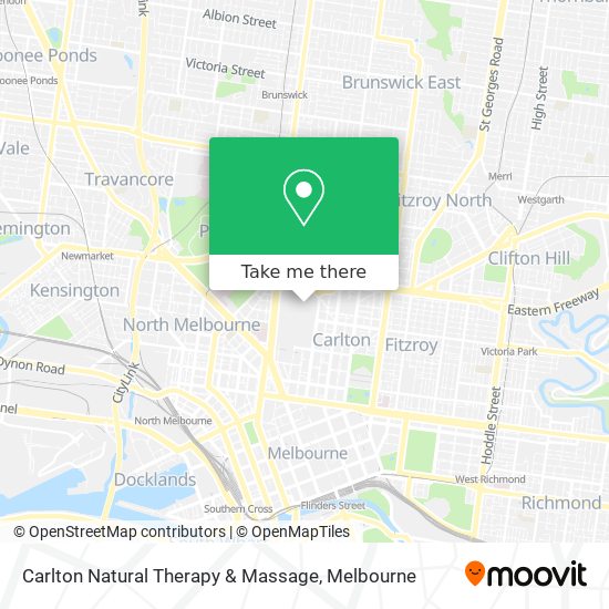 Mapa Carlton Natural Therapy & Massage