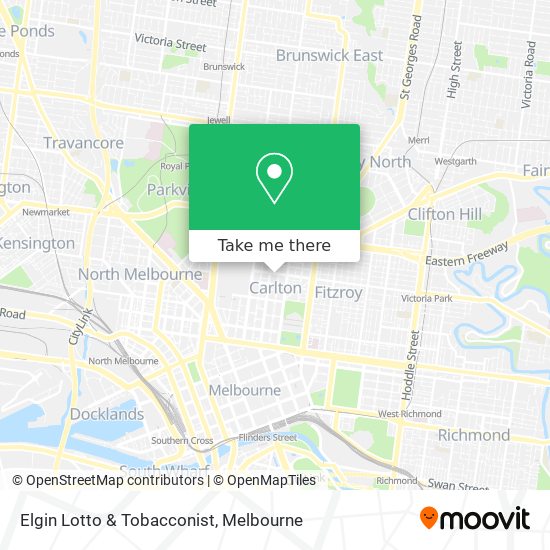 Elgin Lotto & Tobacconist map