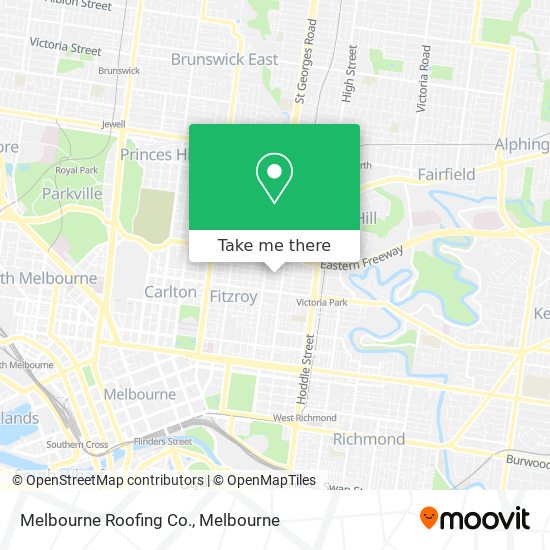Melbourne Roofing Co. map