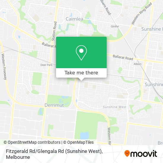 Mapa Fitzgerald Rd / Glengala Rd (Sunshine West)