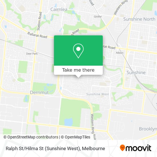 Mapa Ralph St / Hilma St (Sunshine West)