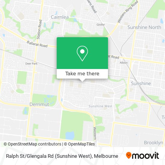 Mapa Ralph St / Glengala Rd (Sunshine West)