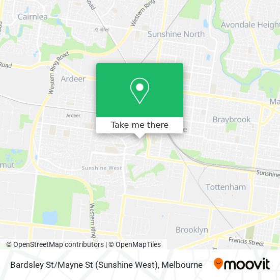 Bardsley St / Mayne St (Sunshine West) map