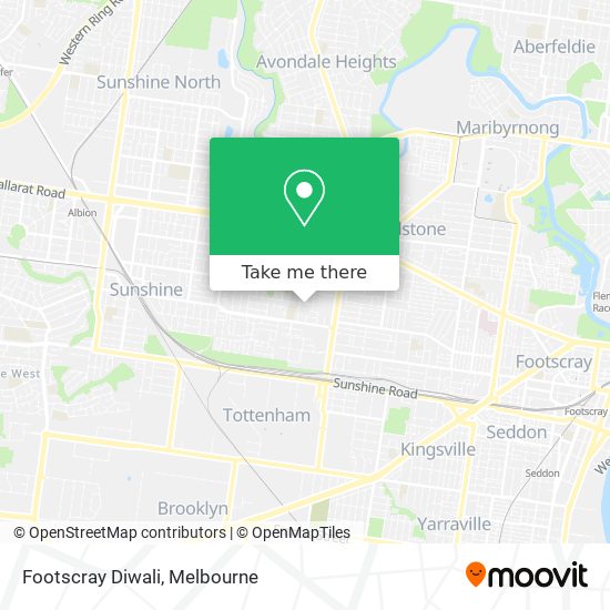 Footscray Diwali map