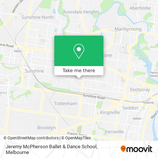 Mapa Jeremy McPherson Ballet & Dance School