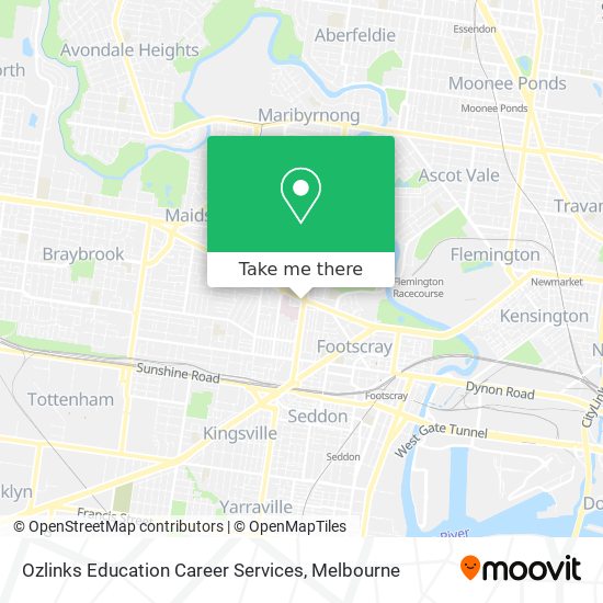 Ozlinks Education Career Services map