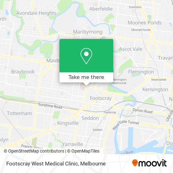Footscray West Medical Clinic map