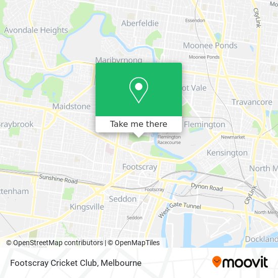 Footscray Cricket Club map