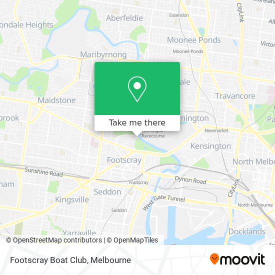 Footscray Boat Club map