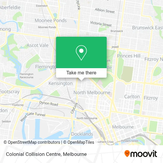 Mapa Colonial Collision Centre