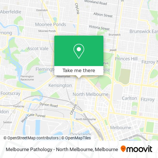 Mapa Melbourne Pathology - North Melbourne