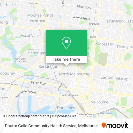 Doutta Galla Community Health Service map