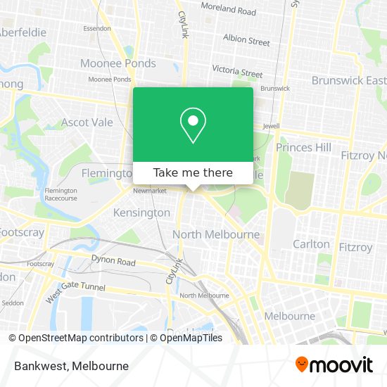 Mapa Bankwest