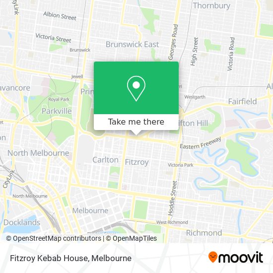 Fitzroy Kebab House map