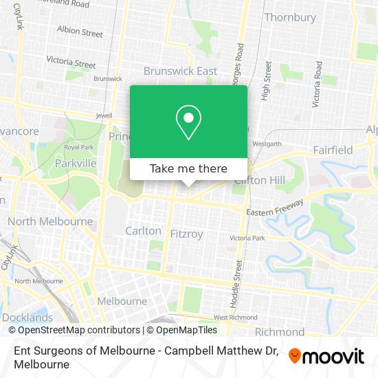 Ent Surgeons of Melbourne - Campbell Matthew Dr map