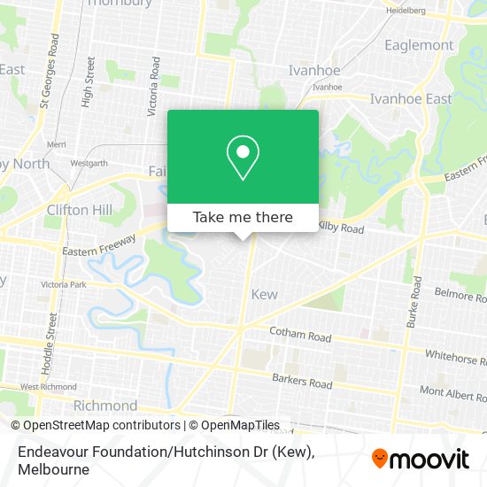 Endeavour Foundation / Hutchinson Dr (Kew) map