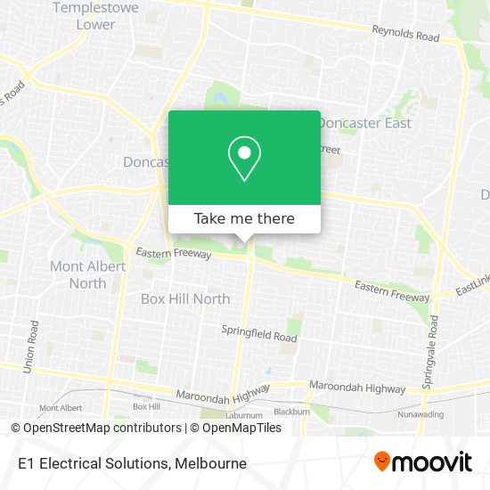 E1 Electrical Solutions map
