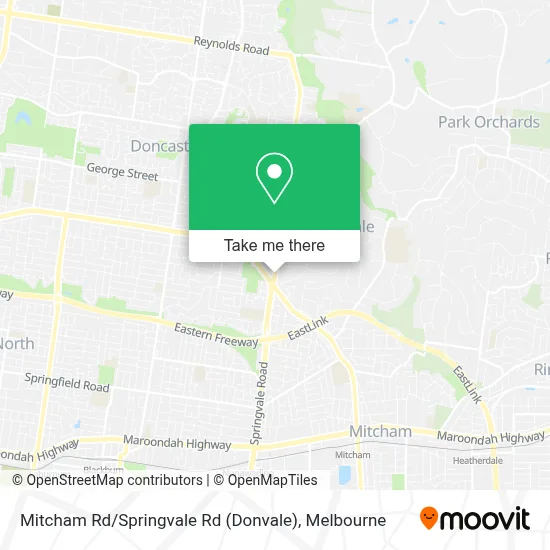 Mitcham Rd / Springvale Rd (Donvale) map
