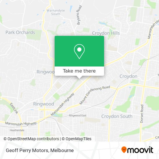 Geoff Perry Motors map