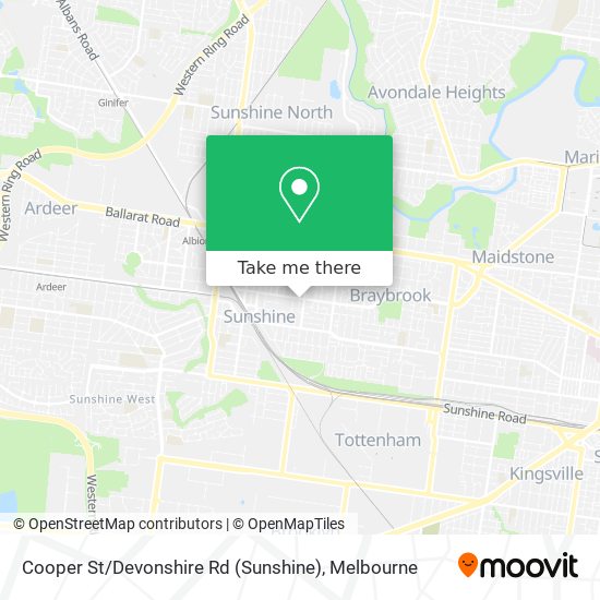 Cooper St / Devonshire Rd (Sunshine) map