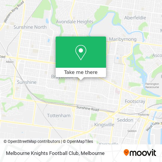 Melbourne Knights Football Club map