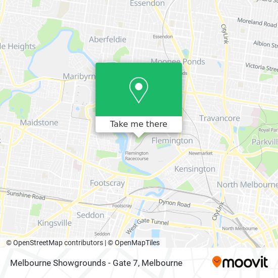 Melbourne Showgrounds - Gate 7 map