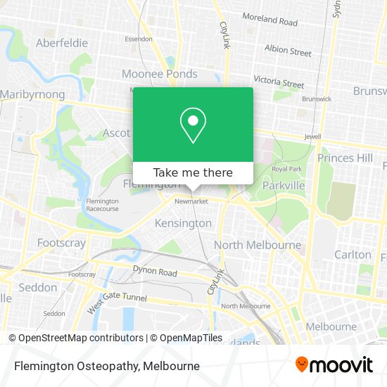 Flemington Osteopathy map