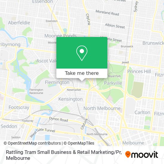 Mapa Rattling Tram Small Business & Retail Marketing / Pr