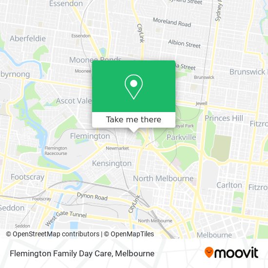 Mapa Flemington Family Day Care