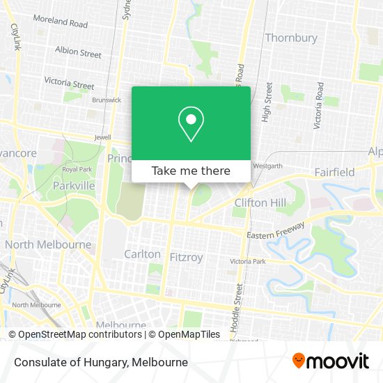 Consulate of Hungary map
