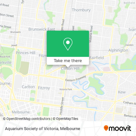 Aquarium Society of Victoria map