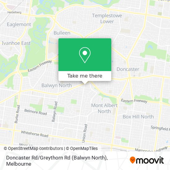 Doncaster Rd / Greythorn Rd (Balwyn North) map
