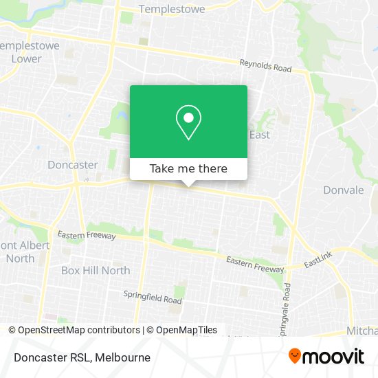 Mapa Doncaster RSL