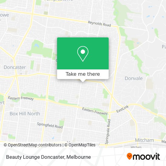 Mapa Beauty Lounge Doncaster
