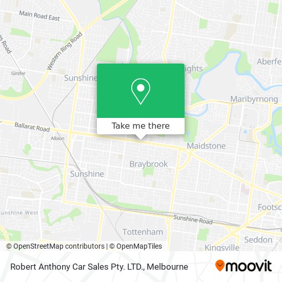 Robert Anthony Car Sales Pty. LTD. map