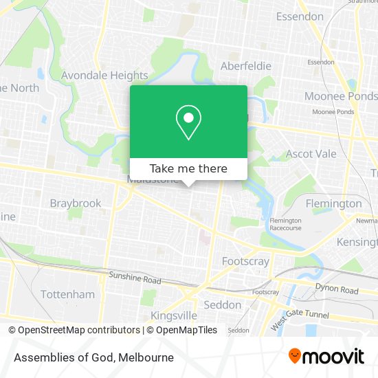 Assemblies of God map