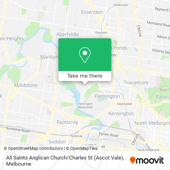 All Saints Anglican Church / Charles St (Ascot Vale) map