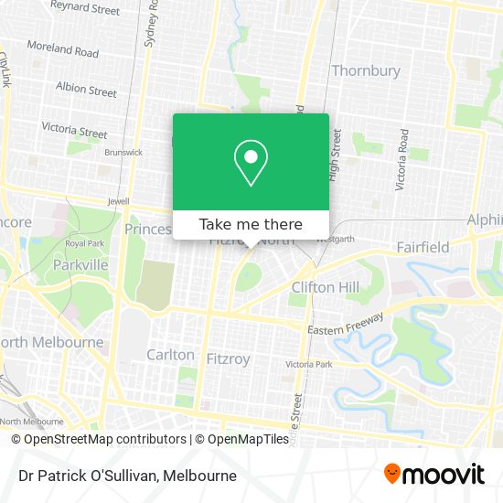 Dr Patrick O'Sullivan map